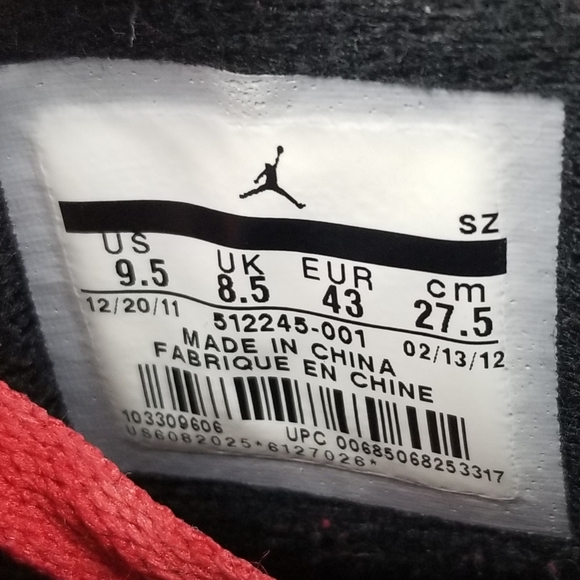 Nike Air Jordan Bred Son of Mars Size 9.5 - Picture 8 of 10